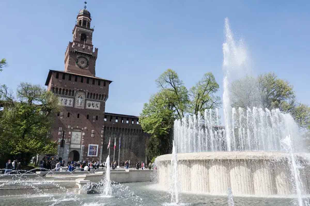 Sforza Castle Milan february