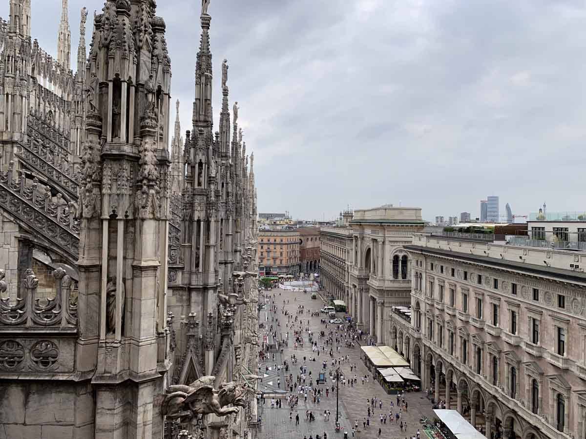 is milan safe duomo view