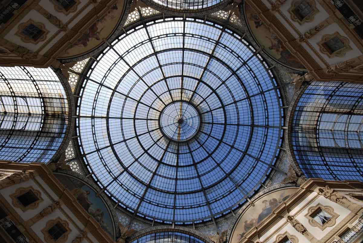 milan in january galleria